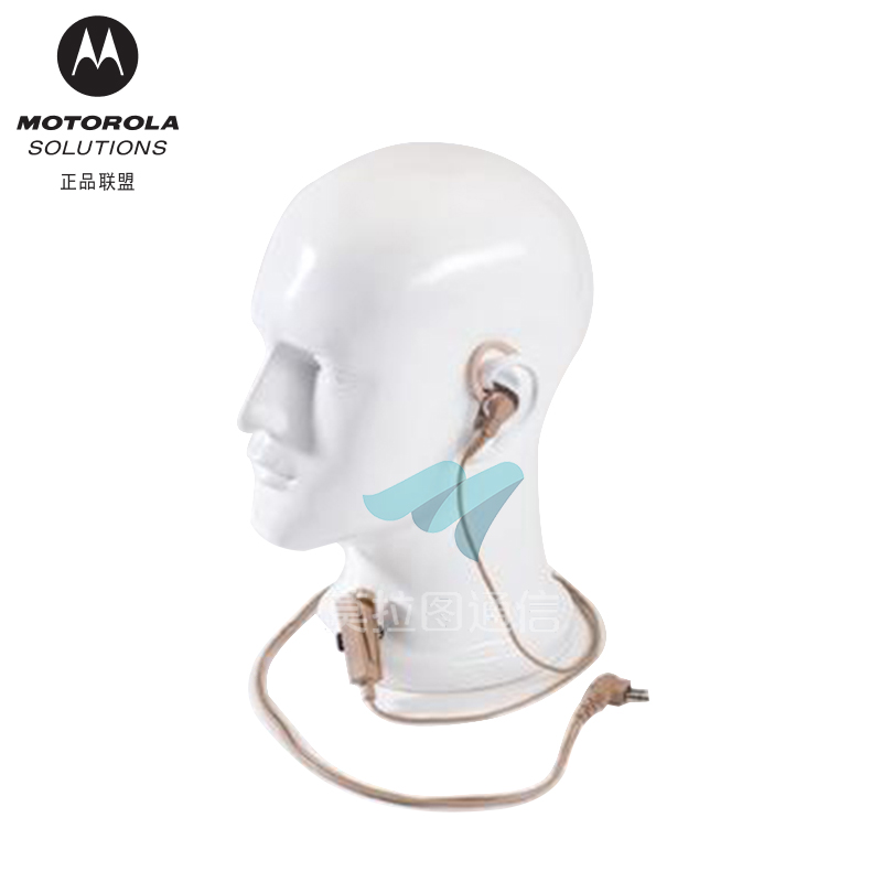 HMN9754带有麦克风/PTT组合的双线监听耳机，米色