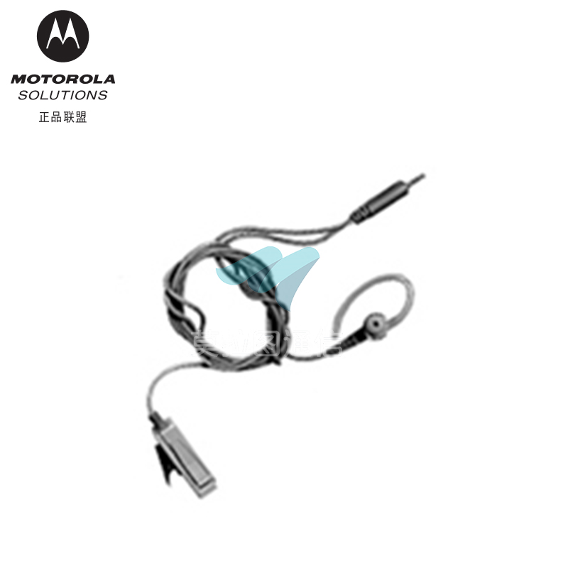 BDN6729+PMLN4455带有麦克风/PTT组合的双线监听耳机，黑色（3.5毫米插头）