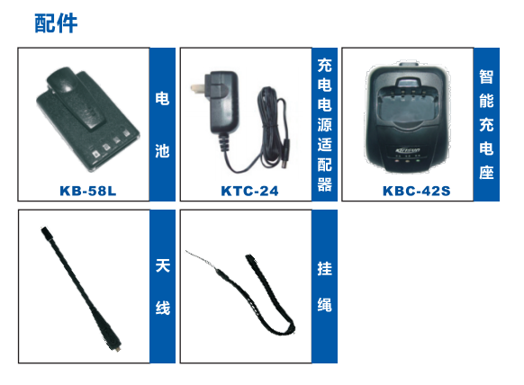 科立讯PT558D数字对讲机配件