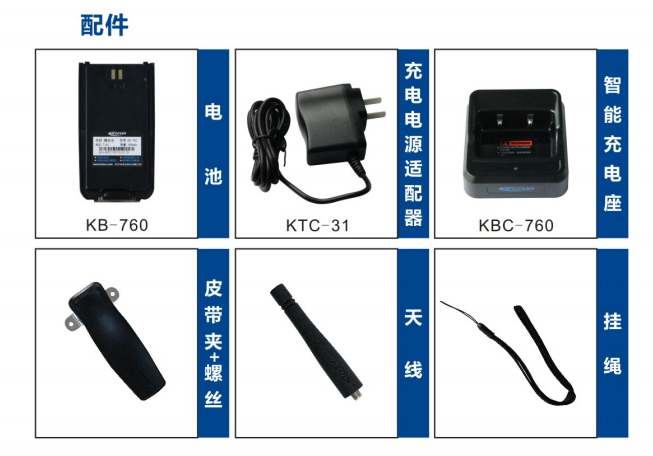 科立讯S585模拟/数字对讲机配件