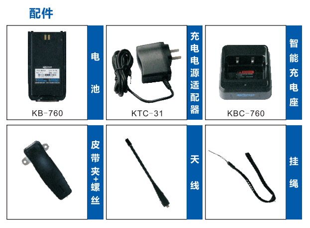 科立讯S566商用模拟/数字对讲机配件