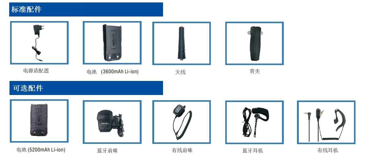 T60对讲机相关配件